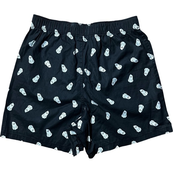 American Eagle XS Black Boxer Shorts Ghost Print Size 26–28 - Picture 3 of 3